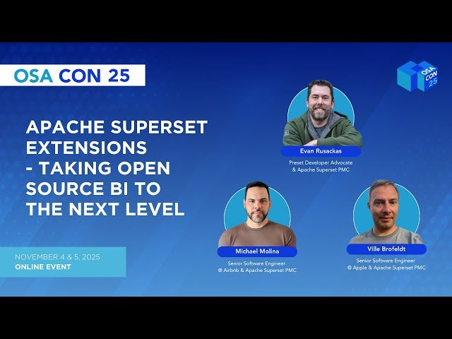 Apache Superset Extensions - Taking Open Source BI to the Next Level