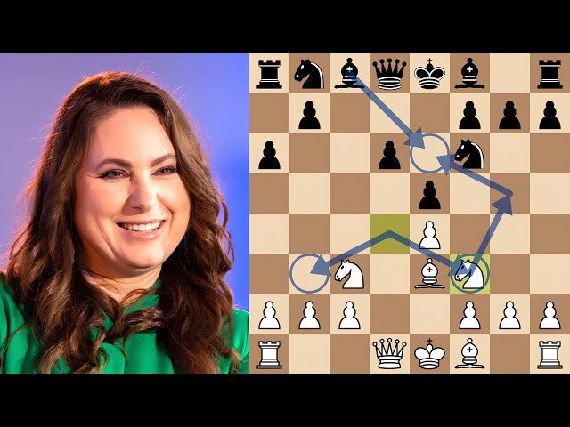 Judit Polgar vs Viswanathan Anand - Sicilian Najdorf Tactical Brilliancy