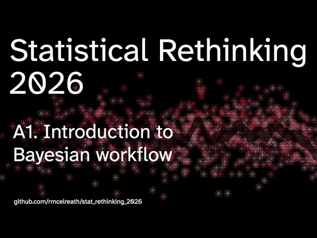 Statistical Rethinking 2026 - Introduction to Bayesian Workflow - Lecture A01