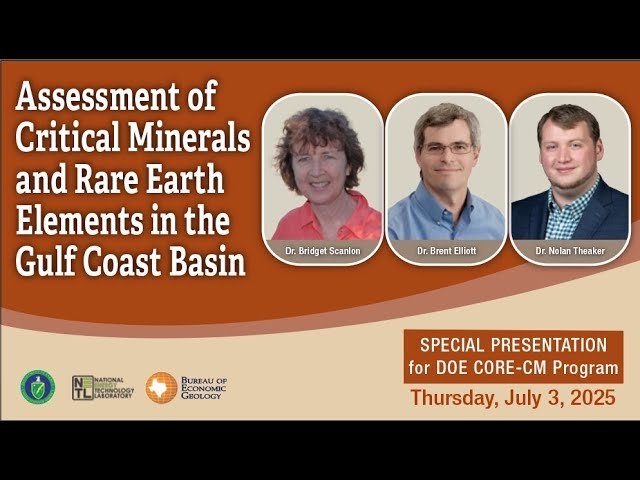 Assessment of Critical Minerals and Rare Earth Elements in the Gulf Coast Basin