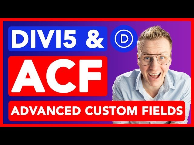 Custom Post Types in Divi 5 - ACF Tutorial for Beginners