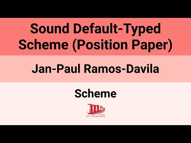 Sound Default-Typed Scheme - Position Paper