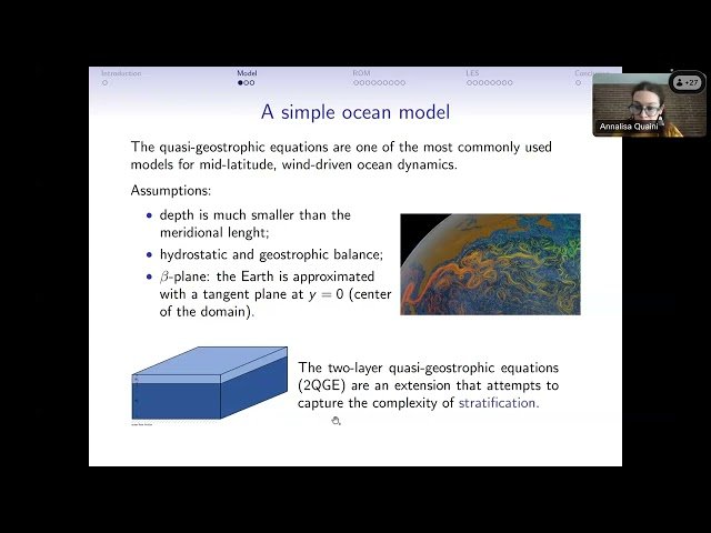 Reducing the Cost of Ocean Modeling with Data-Driven ROM and LES