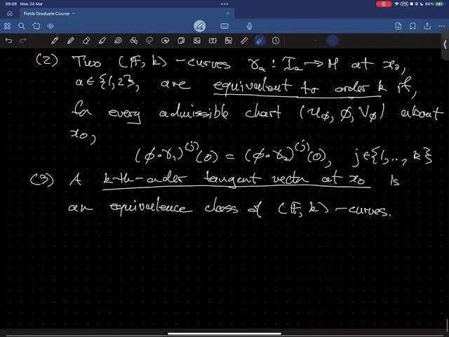 Infinite-Dimensional Analysis and Differential Geometry - Lecture 21