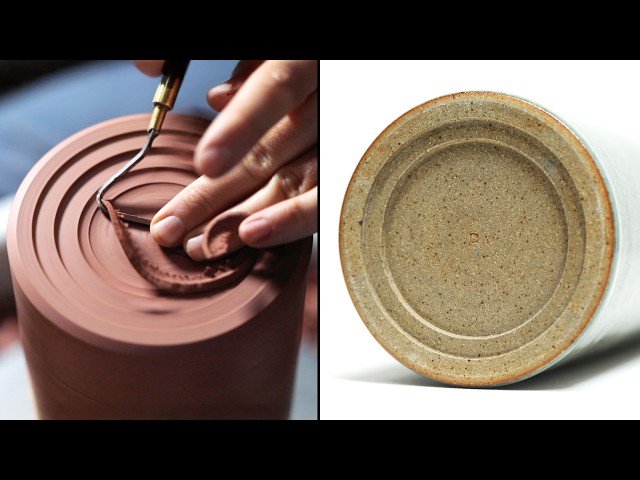 Pottery Jar with Stepped Lid - Throwing, Trimming, and Firing Techniques