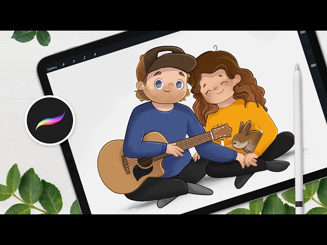 How to Draw a Couple - The Illustration Process, From Sketching to Shading