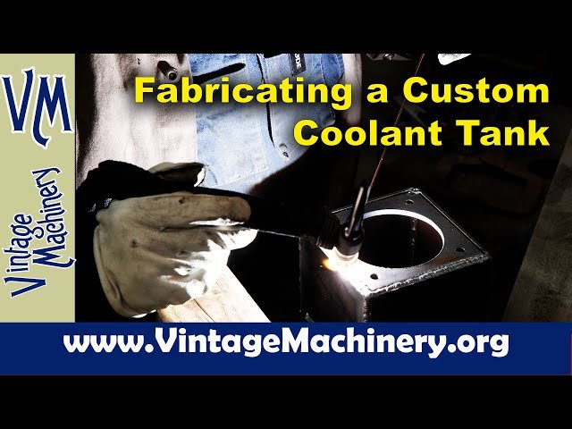 Fabricating a Custom Coolant Tank for a Sellers Drill Grinder