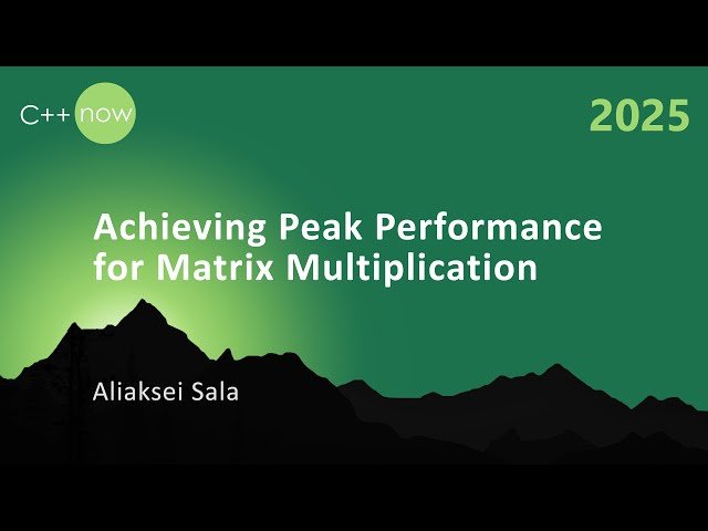 Achieving Peak Performance for Matrix Multiplication in C++