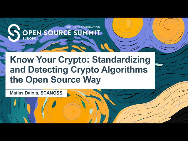 Know Your Crypto - Standardizing and Detecting Crypto Algorithms the Open Source Way
