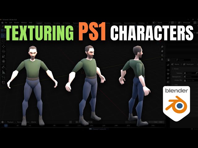 Blender Tutorial - Texture Painting for PS1 Characters