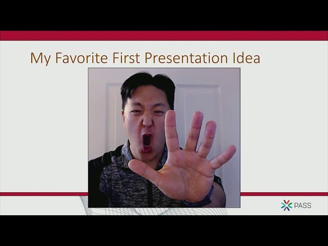 Everyone Has a Story to Tell - Developing Your First Presentation