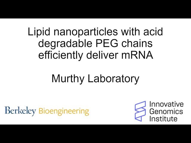 Acid Degradable Lipid Nanoparticles Enhance the Delivery of mRNA