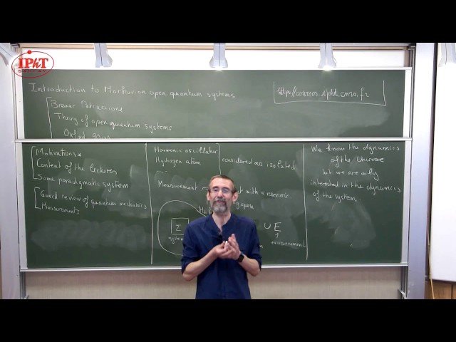 An Introduction to Markovian Open Quantum Systems - 2017