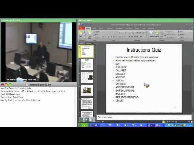 Intermediate Intel X86 - Architecture, Assembly, and Applications