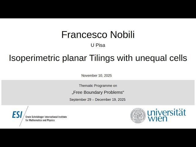 Isoperimetric Planar Tilings with Unequal Cells