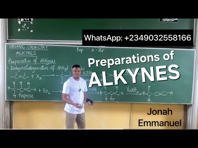 Preparation of Alkynes - Organic Chemistry