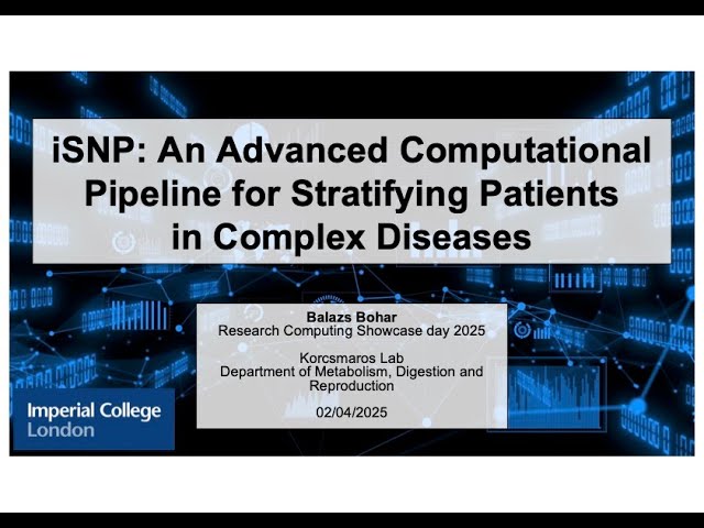 iSNP - An Advanced Computational Pipeline for Stratifying Patients in Complex Diseases