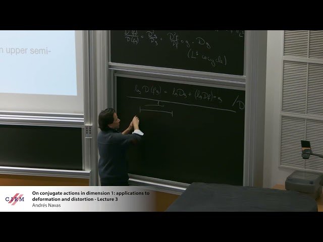 Conjugate Actions in Dimension 1: Applications to Deformation - Lecture 3