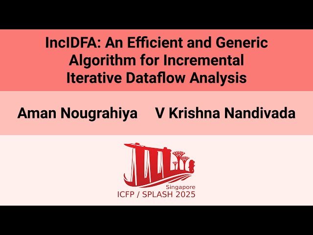 IncIDFA - An Efficient and Generic Algorithm for Incremental Iterative Dataflow Analysis
