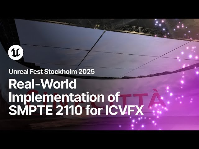 Real-World Implementation of SMPTE 2110 for In-Camera Visual Effects