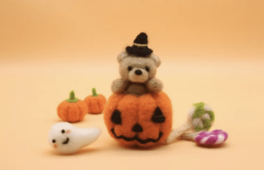 Virtual Halloween Wool Felt Making (Kit Included) (Team Building)