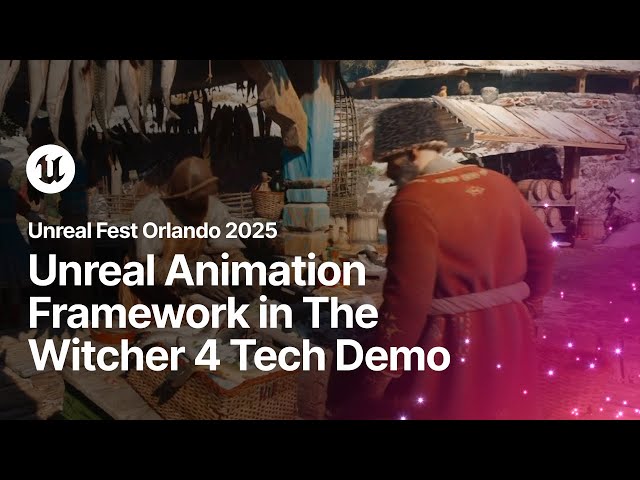 Unreal Animation Framework in The Witcher 4 Unreal Engine 5 Tech Demo