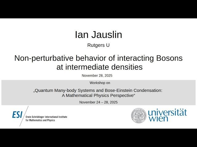 Non-perturbative Behavior of Interacting Bosons at Intermediate Densities