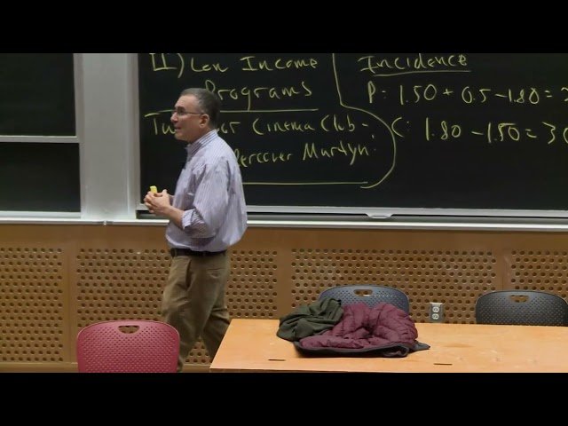 Government Redistribution and Taxation - Lecture 23