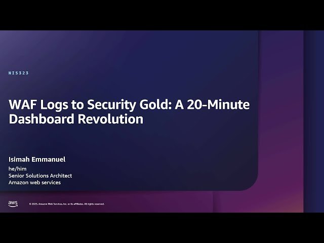 WAF Logs to Security Gold - A 20-Minute Dashboard Revolution