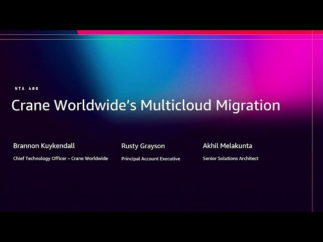 Crane Worldwide's Multi-Cloud Migration - NTA408