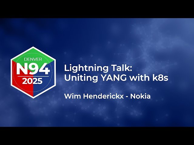 Uniting YANG with Kubernetes