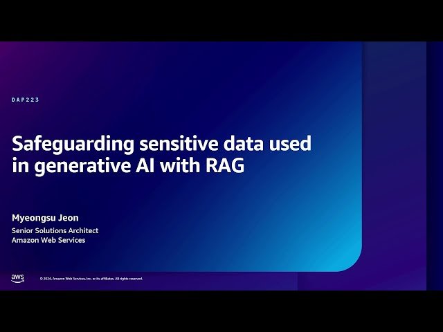 Safeguarding Sensitive Data Used in Generative AI with RAG