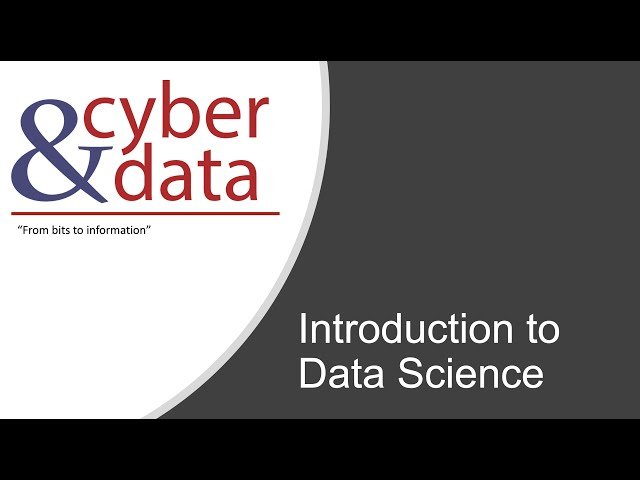 Data & Cyber - Introduction to Data Science