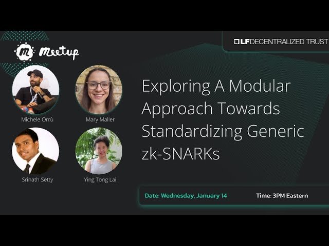 Exploring a Modular Approach Towards Standardizing Generic zk-SNARKs