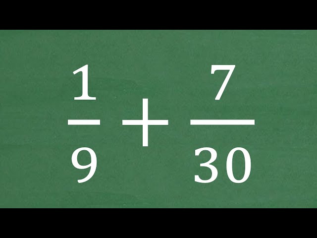 How to Add Fractions - Learn Exactly How to Find the LCD Step-by-Step