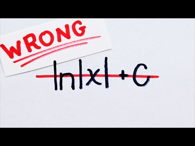Is Everybody Teaching This Math Wrong? - The Antiderivative of 1/x and Arbitrary Constants