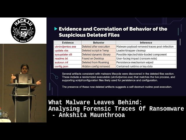 What Malware Leaves Behind - Analyzing Forensic Traces of Ransomware