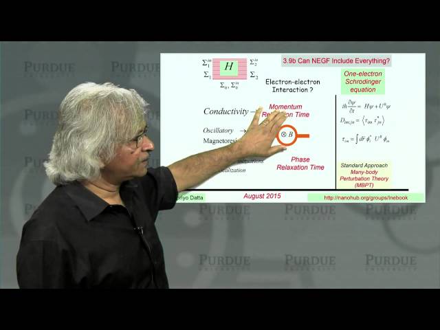 Fundamentals of Nanoelectronics Part B - Strong Correlations - L3.9