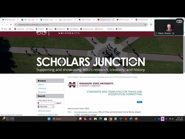 Thesis and Dissertation Formatting Workshop - December 2025