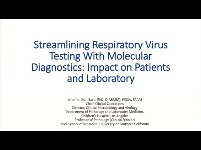 Streamlining Respiratory Virus Testing with Molecular Diagnostics - Impact on Patients and Laboratory
