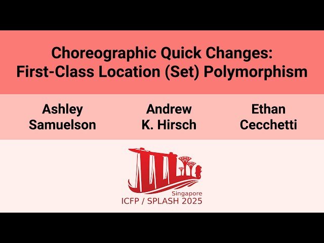 Choreographic Quick Changes - First-Class Location Set Polymorphism