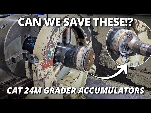 Seized Solid - Can We Save These CAT 24M Grader Accumulators - Part 1