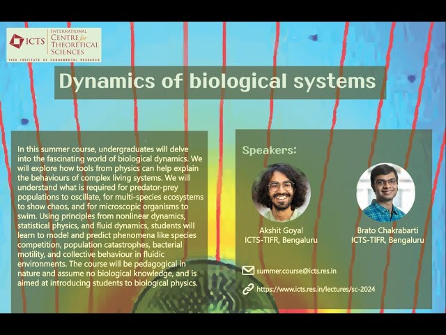 Dynamics of Biological Systems - Summer Course 2024