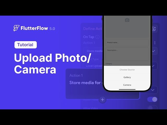 How to Upload Photos and Videos in FlutterFlow - Image Upload Tutorial