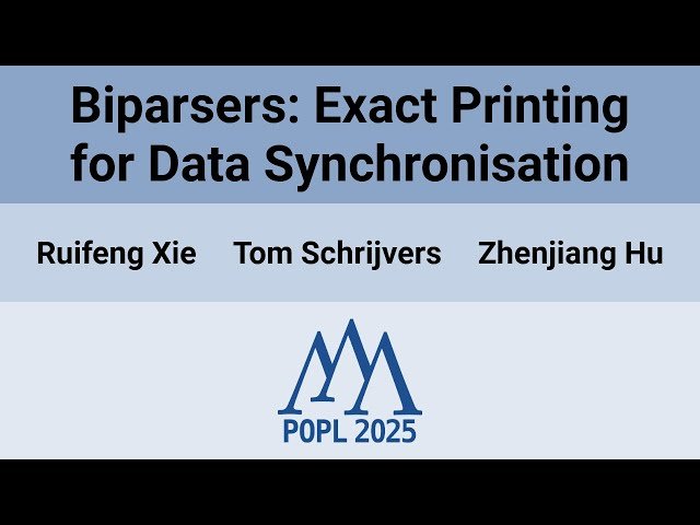 Biparsers: Exact Printing for Data Synchronisation