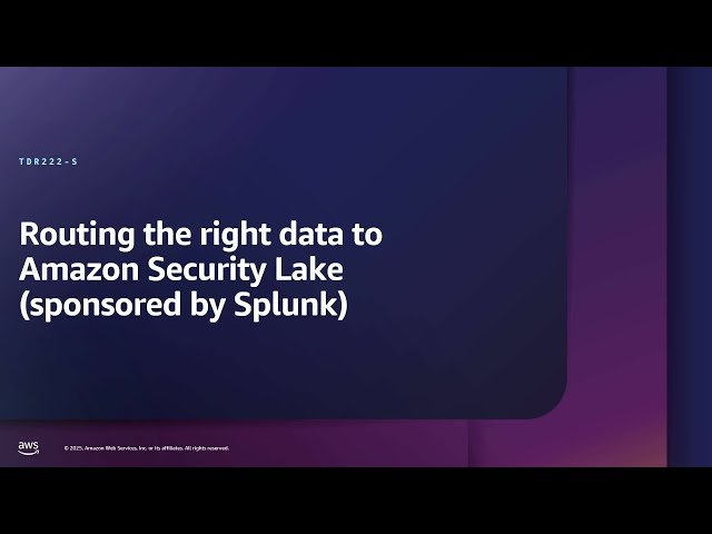Routing the Right Data to Amazon Security Lake