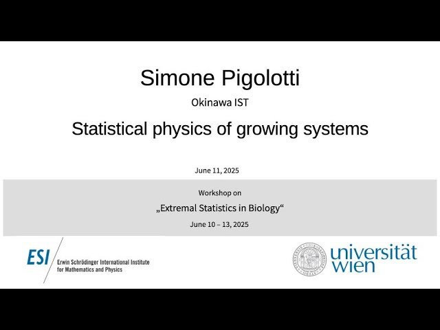 Statistical Physics of Growing Systems