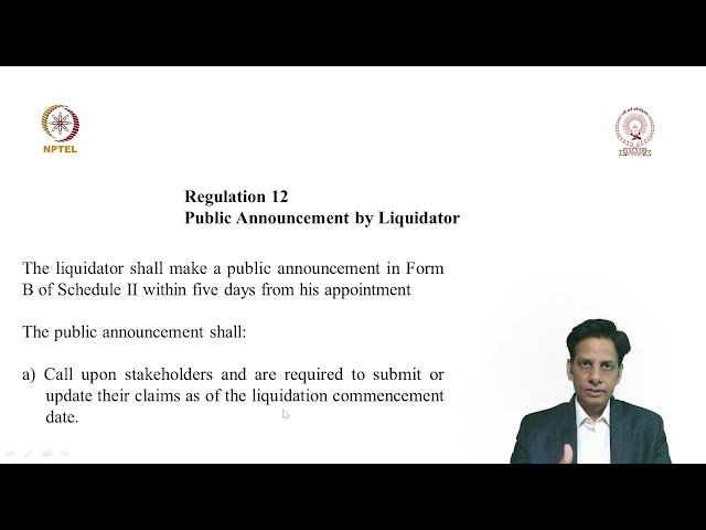 IBBI Regulations for Liquidation Process - Part 2 of 6