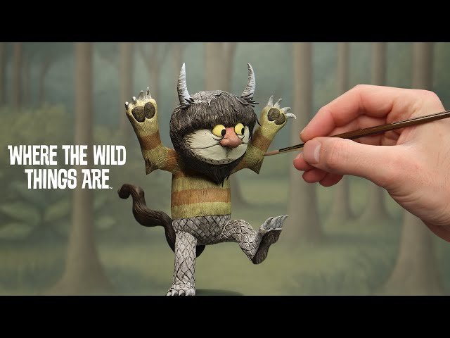 How to Sculpt Carol from Where the Wild Things Are - Polymer Clay Timelapse Tutorial