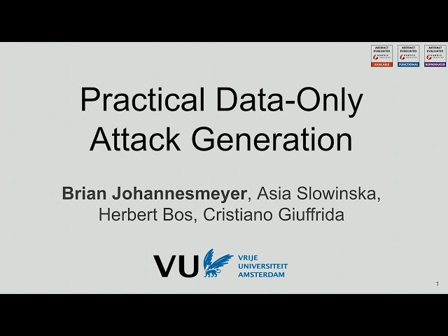 Practical Data-Only Attack Generation Using Einstein - A Dynamic Taint Analysis Approach